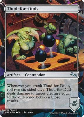 Thud-for-Duds card from Unstable