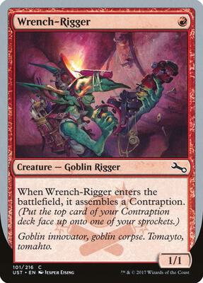 Wrench-Rigger card from Unstable