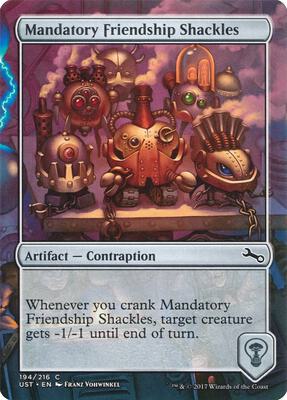 Mandatory Friendship Shackles card from Unstable
