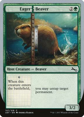 Eager Beaver card from Unstable