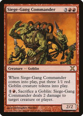 Siege-Gang Commander card from 10th Edition