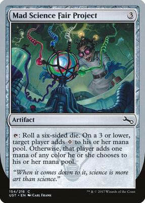Mad Science Fair Project card from Unstable