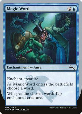 Magic Word card from Unstable
