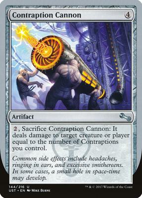 Contraption Cannon card from Unstable
