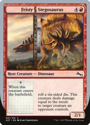 Feisty Stegosaurus card from Unstable