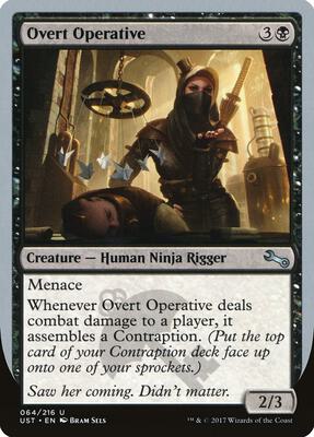 Overt Operative card from Unstable