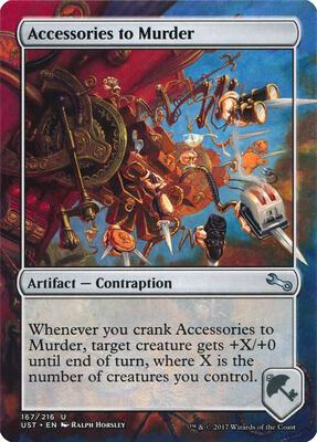 Accessories to Murder card from Unstable