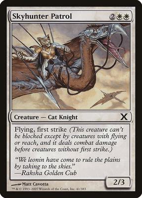 Skyhunter Patrol card from 10th Edition