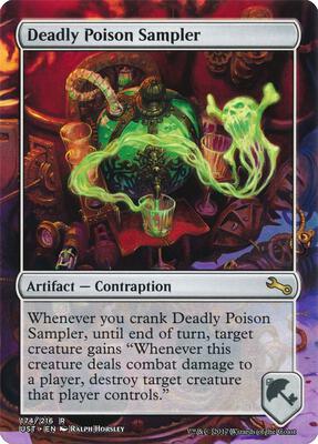 Deadly Poison Sampler card from Unstable