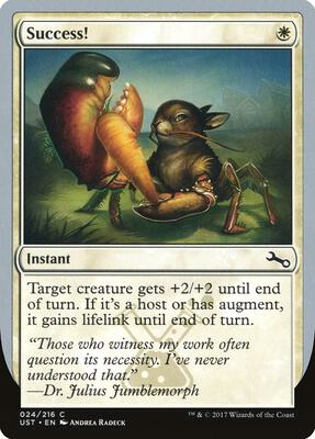 Success! card from Unstable