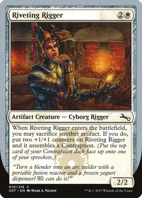 Riveting Rigger card from Unstable