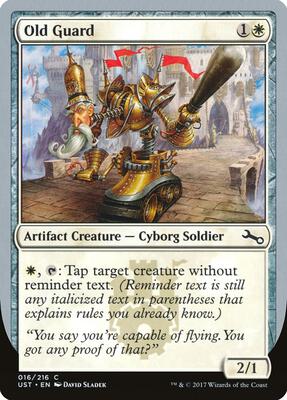 Old Guard card from Unstable