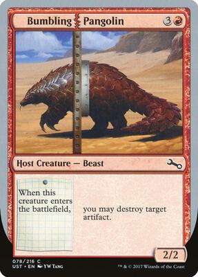 Bumbling Pangolin card from Unstable