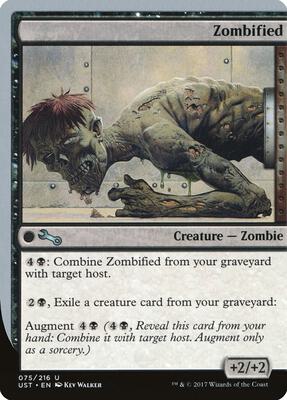 Zombified card from Unstable