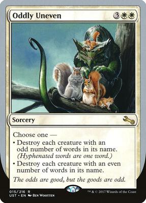 Oddly Uneven card from Unstable