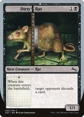 Dirty Rat card from Unstable