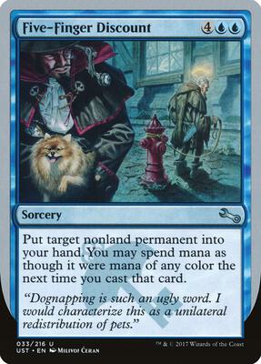 Five-Finger Discount card from Unstable