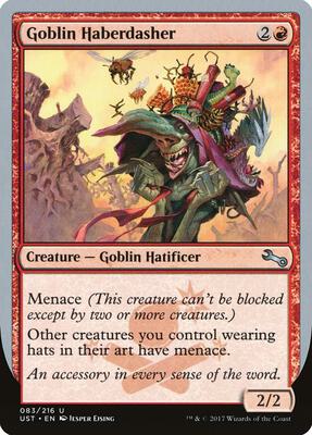 Goblin Haberdasher card from Unstable