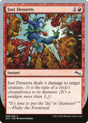 Just Desserts card from Unstable
