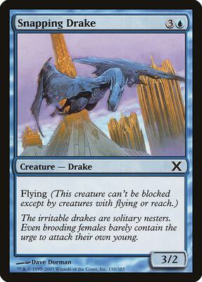 Snapping Drake card from 10th Edition