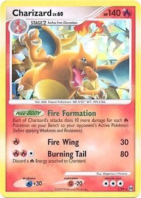 Charizard - 1/99 (Cracked Ice Holo) card from Miscellaneous Cards & Products