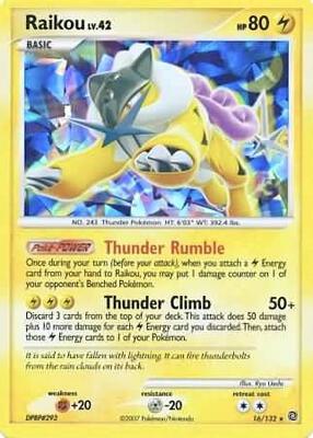 Raikou - 16/132 (Cracked Ice Holo) card from Miscellaneous Cards & Products