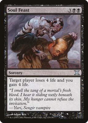 Soul Feast card from 10th Edition