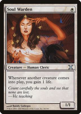 Soul Warden card from 10th Edition