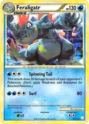 Feraligatr - 20/123 (Cracked Ice Holo) card from Deck Exclusives