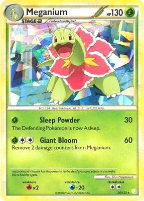 Meganium - 26/123 (Cracked Ice Holo) card from Deck Exclusives