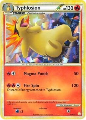 Typhlosion - 32/123 (Cracked Ice Holo) card from Deck Exclusives