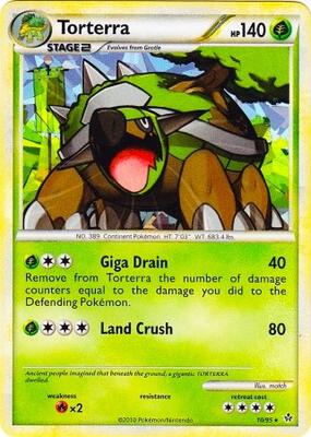 Torterra - 10/95 (Cracked Ice Holo) card from League & Championship Cards