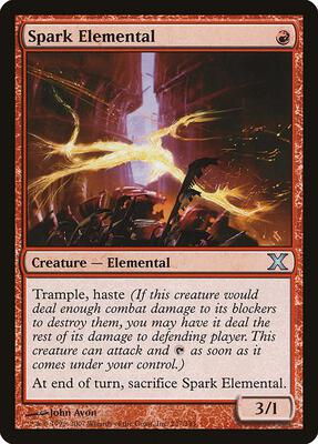 Spark Elemental card from 10th Edition