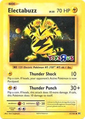 Electabuzz - 41/108 (Toys R Us Promo) card from Miscellaneous Cards & Products