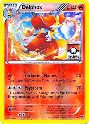 Delphox - 13/124 (Pokemon League) card from League & Championship Cards