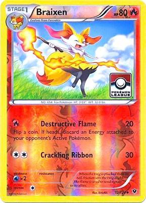 Braixen - 12/124 (Pokemon League) card from League & Championship Cards