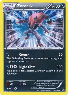 Zoroark - 73/146 (Cosmos Holo) card from Blister Exclusives