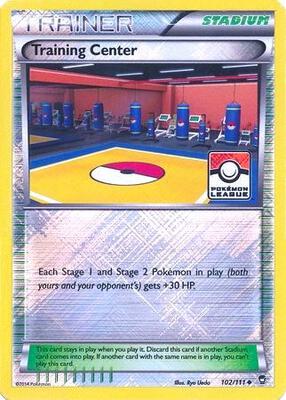 Training Center - 102/111 (Pokemon League) card from League & Championship Cards
