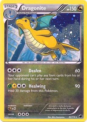 Dragonite - 83/116 (Cosmos Holo) card from Blister Exclusives