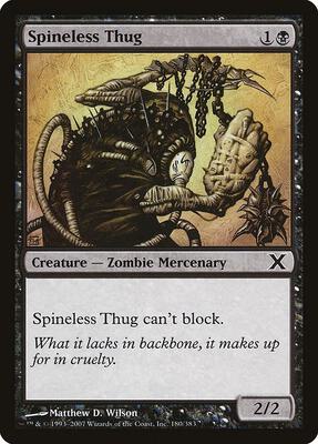 Spineless Thug card from 10th Edition