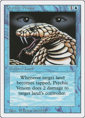 Psychic Venom card from Revised Edition
