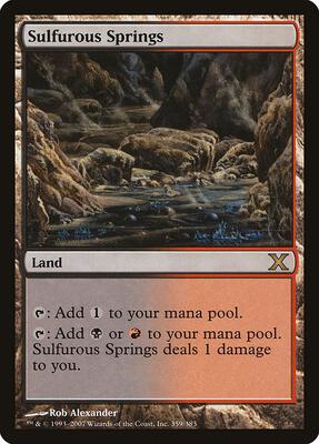 Sulfurous Springs card from 10th Edition
