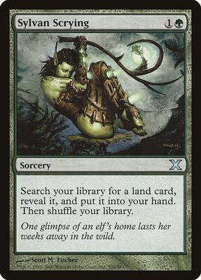 Sylvan Scrying card from 10th Edition