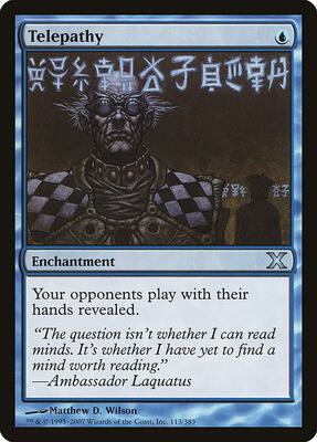 Telepathy card from 10th Edition