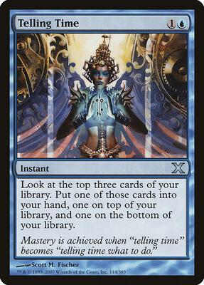 Telling Time card from 10th Edition