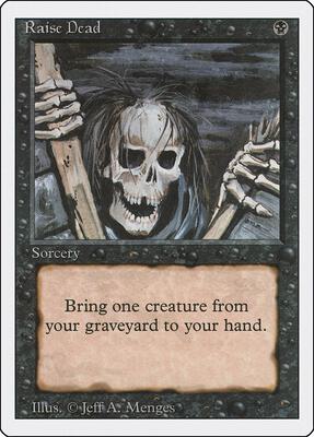 Raise Dead card from Revised Edition