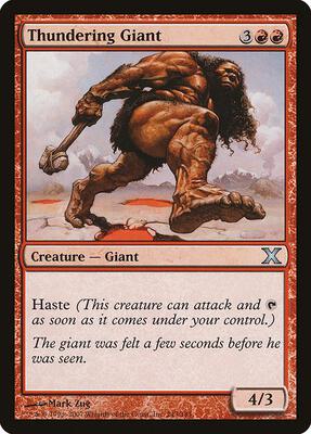 Thundering Giant card from 10th Edition