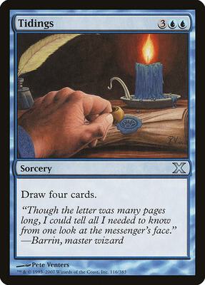 Tidings card from 10th Edition