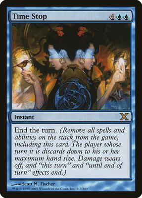 Time Stop card from 10th Edition
