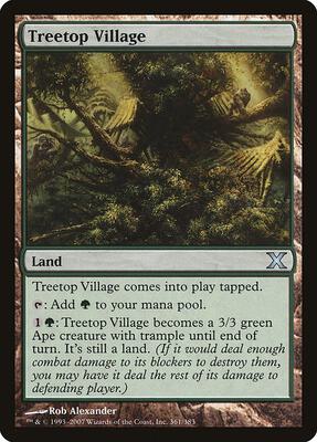 Treetop Village card from 10th Edition